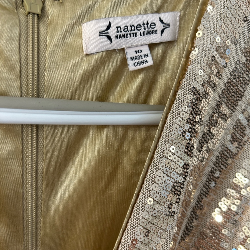 Nanette Lepore Gold Sequin Mini Dress 💛💛💛 - Picture 7 of 7